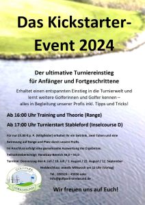 Kickstarter-Turnier - das Einsteiger Turnier im Golfpark Strelasund mit Terminen.