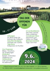 Programm Tag der offenen Tür im Golfpark Strelasund
