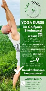 Terminuebersicht Yoga-Kurse im Golfpark Strelasund