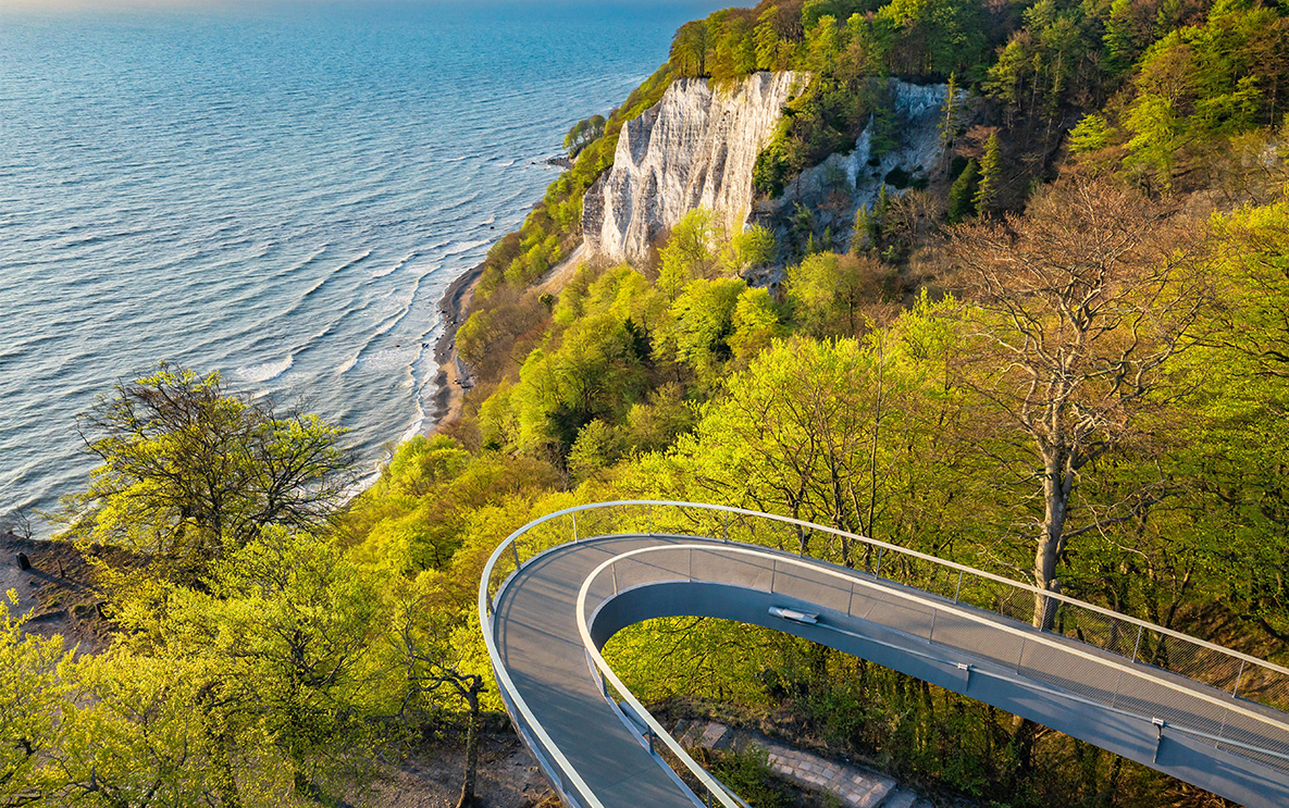 Das Nationalpark Zentrum Königsstuhl auf Rügen ist ein tolles Ausflugsziel vom Golfpark Strelasund