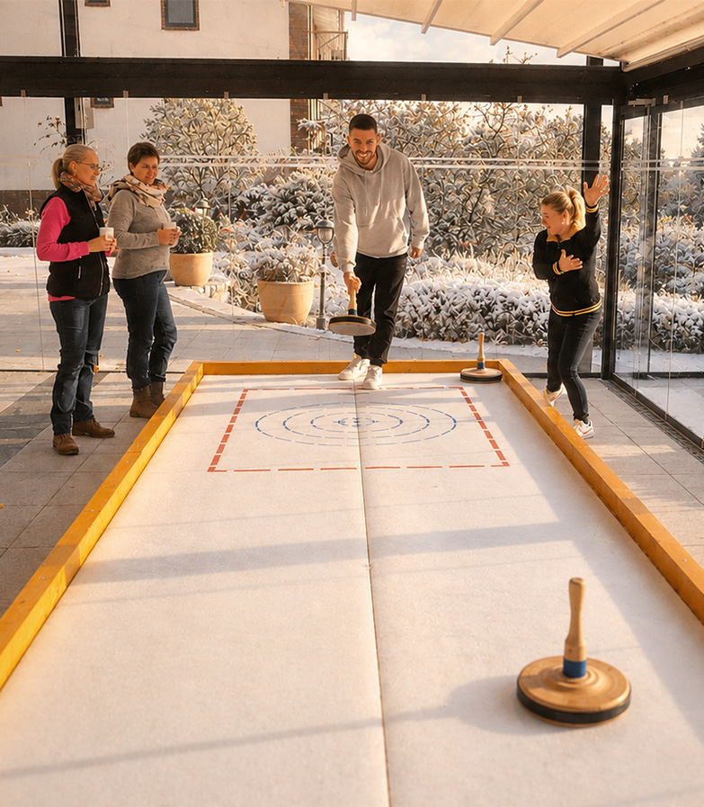 Eisstockschießen im Golfpark Strelasund
