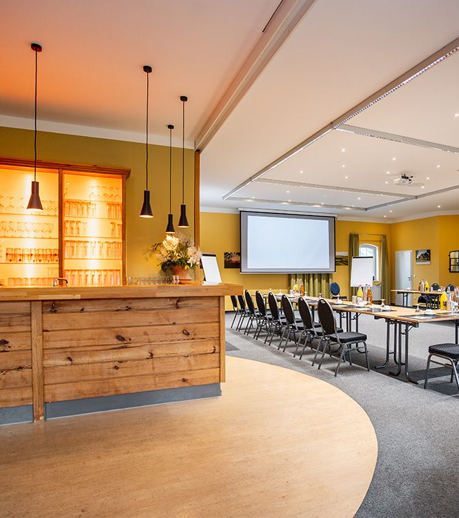 Klaras Tanzsaal als Konferenzraum für Business Events und festliche Anlässe